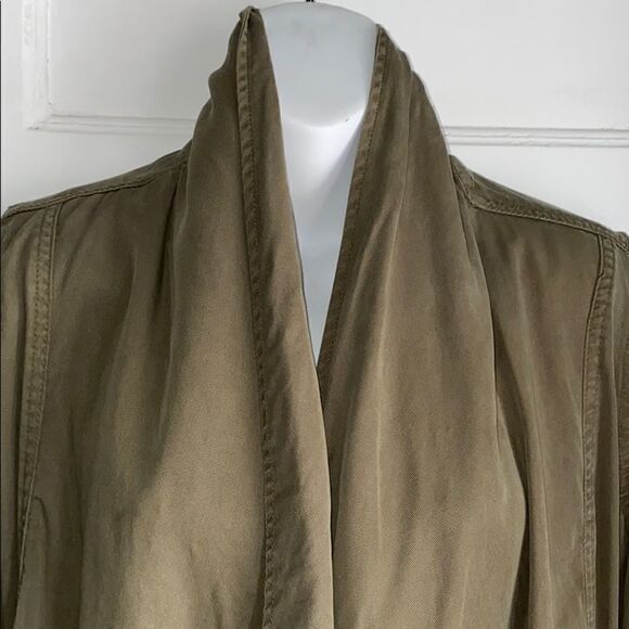 MAX JEANS Silver Sage Front Drape Jacket-S - Picture 3 of 8